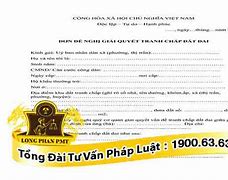 Đơn Yêu Cầu Giải Quyết Tranh Chấp Đất Đai